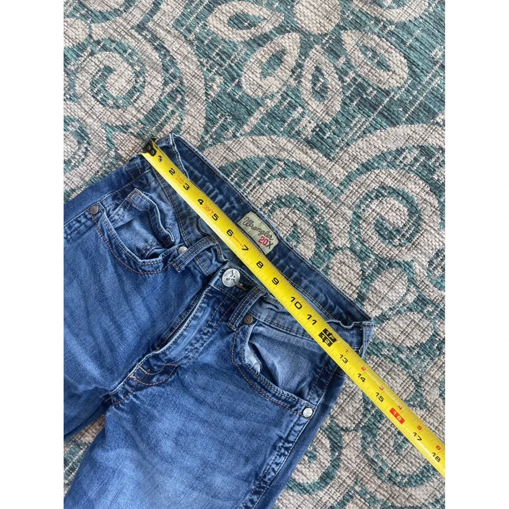 Wrangler 20X Mens Slim Straight Leg Medium Wash Blue Jeans‎ 25x34 1044MWXDN